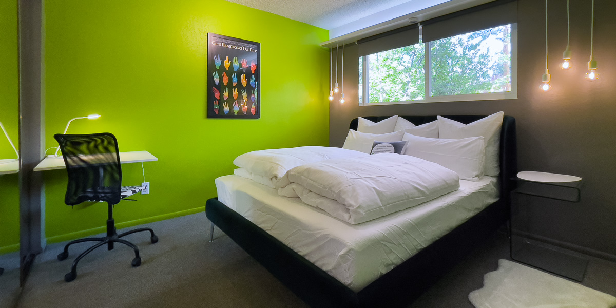 Flagstaff Cherry Hill Haus Green Bedroom
